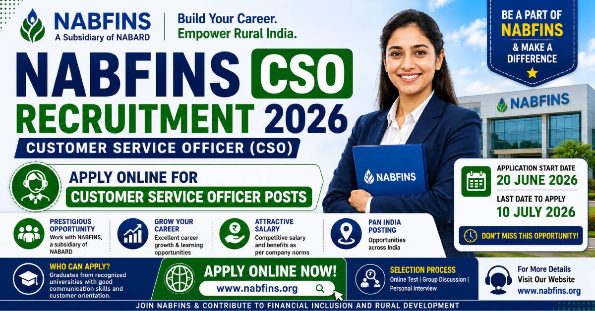 NABFINS Customer Service Officer Recruitment 2026